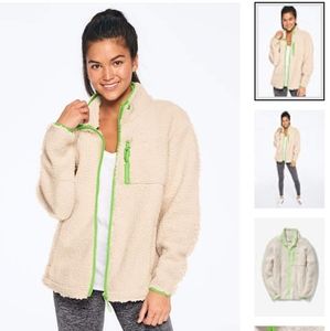 VS PINK Sherpa Full Zip Jacket